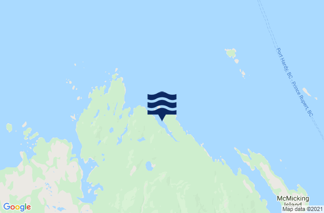 Mapa de mareas Humpback Bay, Canada