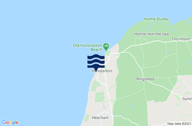 Mapa de mareas Hunstanton Beach, United Kingdom