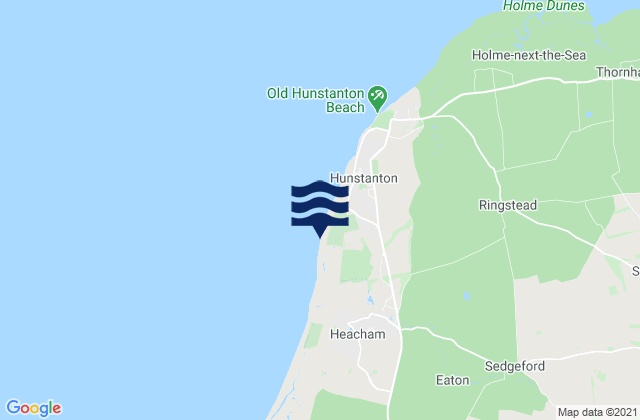 Mapa de mareas Hunstanton South Beach, United Kingdom