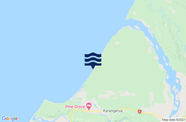 Mapa de mareas Hunt Beach, New Zealand
