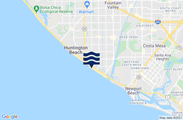 Mapa de mareas Huntington Cliffs, United States