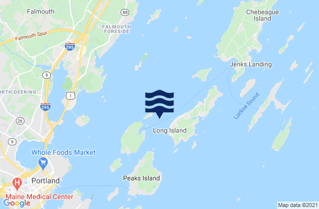 Mapa de mareas Hussey Sound Cow Island, United States