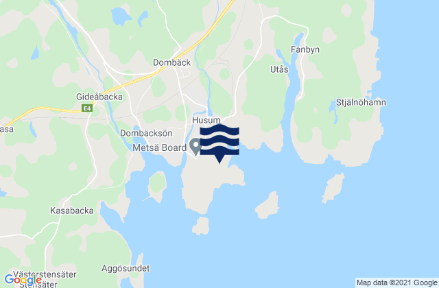 Mapa de mareas Husum, Sweden