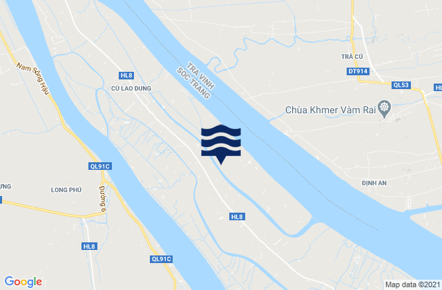 Mapa de mareas Huyện Cù Lao Dung, Vietnam