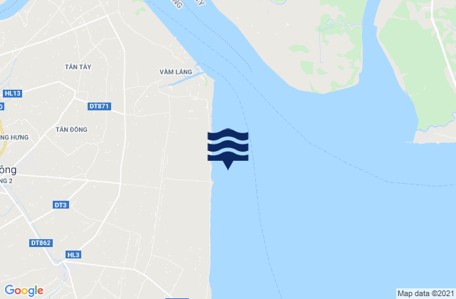 Mapa de mareas Huyện Gò Công Đông, Vietnam