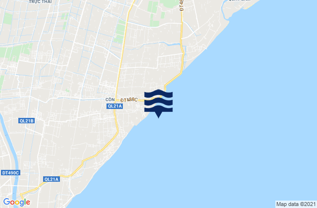 Mapa de mareas Huyện Hải Hậu, Vietnam