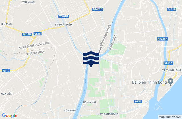 Mapa de mareas Huyện Kim Sơn, Vietnam