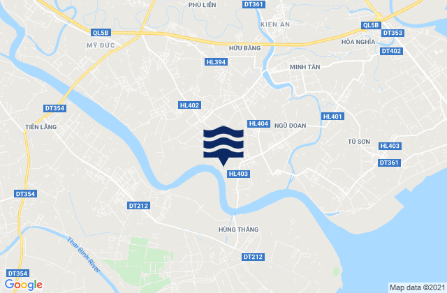 Mapa de mareas Huyện Kiến Thụy, Vietnam