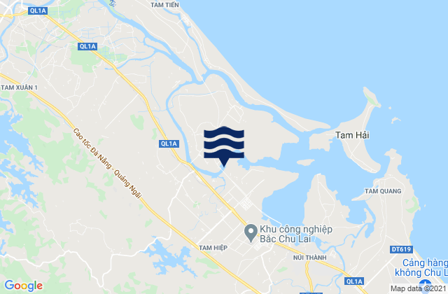 Mapa de mareas Huyện Núi Thành, Vietnam