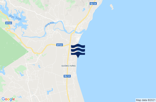 Mapa de mareas Huyện Quảng Trạch, Vietnam