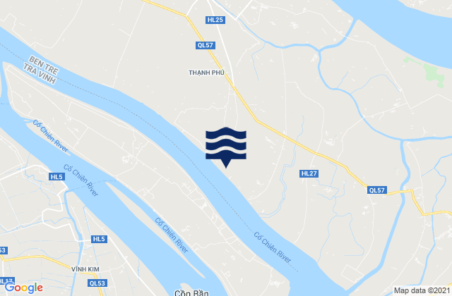 Mapa de mareas Huyện Thạnh Phú, Vietnam