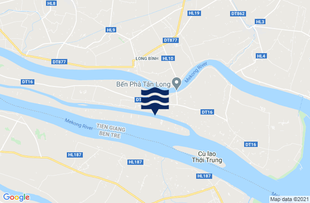 Mapa de mareas Huyện Tân Phú Đông, Vietnam