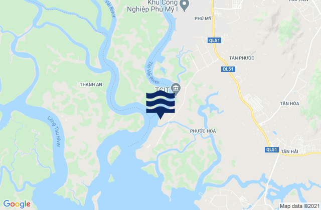 Mapa de mareas Huyện Tân Thành, Vietnam