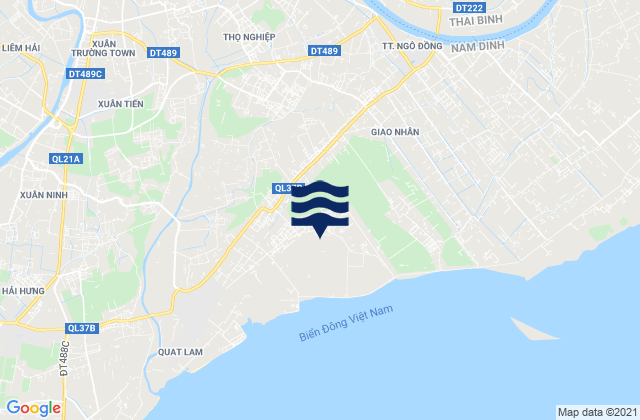 Mapa de mareas Huyện Xuân Trường, Vietnam