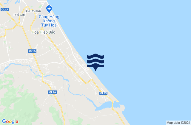 Mapa de mareas Huyện Đông Hòa, Vietnam