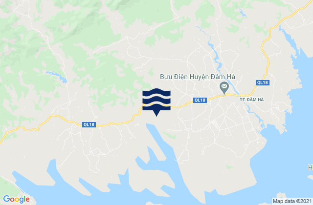 Mapa de mareas Huyện Đầm Hà, Vietnam