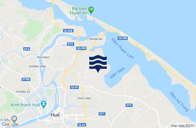 Mapa de mareas Huế, Vietnam
