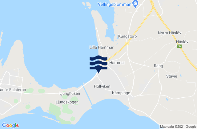 Mapa de mareas Höllviken, Sweden