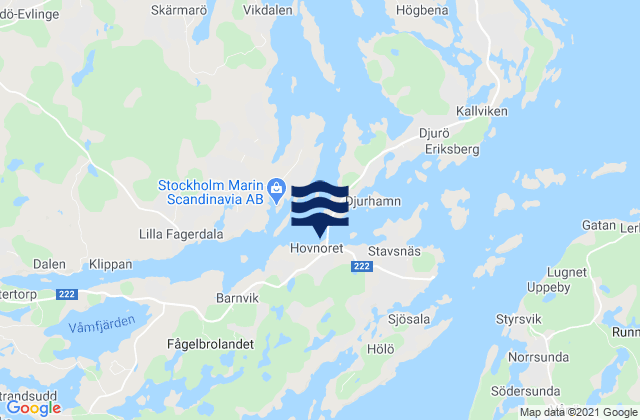 Mapa de mareas Hölö, Sweden