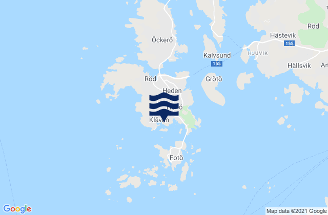 Mapa de mareas Hönö, Sweden