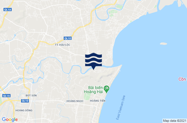 Mapa de mareas Hậu Lộc, Vietnam