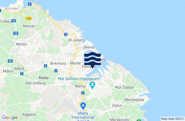Mapa de mareas Il-Furjana, Malta