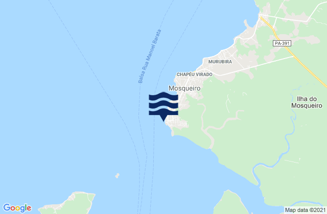 Mapa de mareas Ilha do Mosqueiro, Brazil