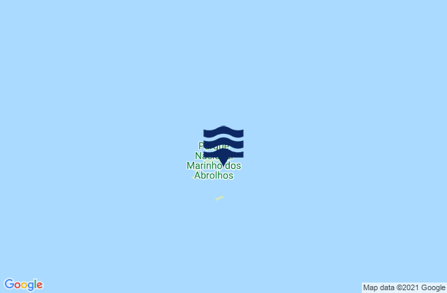 Mapa de mareas Ilhas dos Abrolhos, Brazil