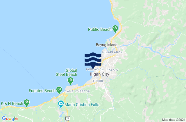 Mapa de mareas Iligan, Philippines