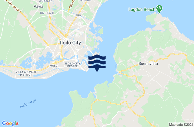 Mapa de mareas Iloilo Harbor, Philippines