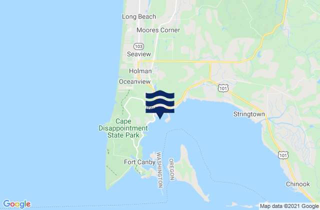 Mapa de mareas Ilwaco Baker Bay Wash., United States