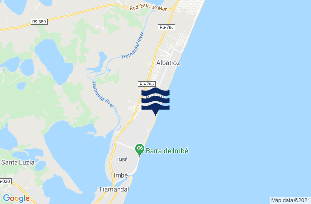 Mapa de mareas Imbé, Brazil
