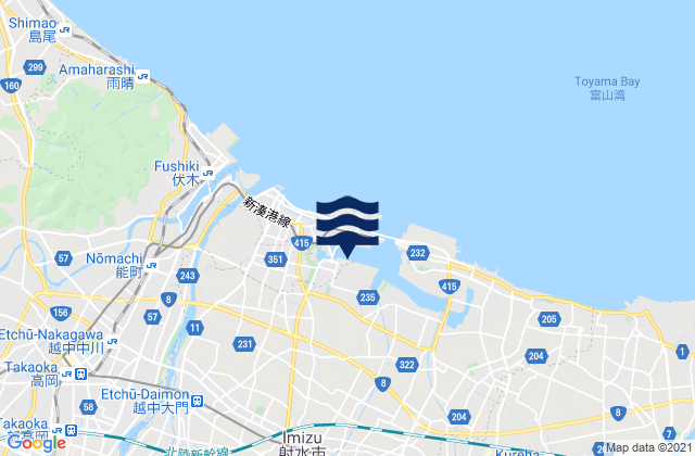 Mapa de mareas Imizu Shi, Japan