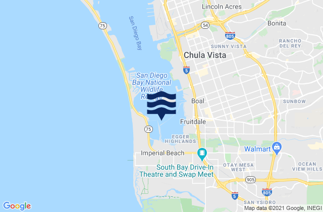 Mapa de mareas Imperial Beach, United States