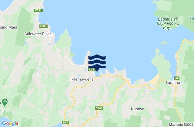 Mapa de mareas Impression Bay, Australia