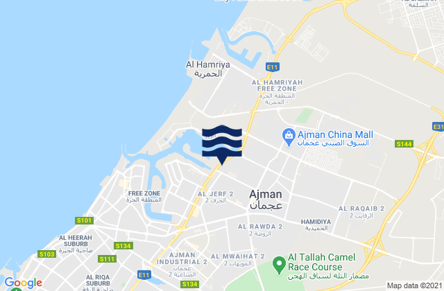 Mapa de mareas Imārat ‘Ajmān, United Arab Emirates