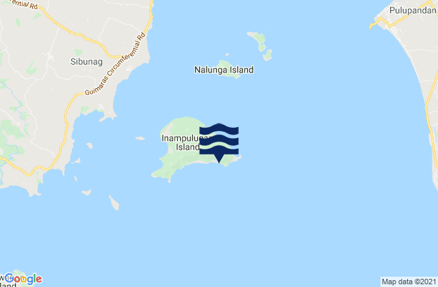 Mapa de mareas Inampulugan I Guimaras Island, Philippines