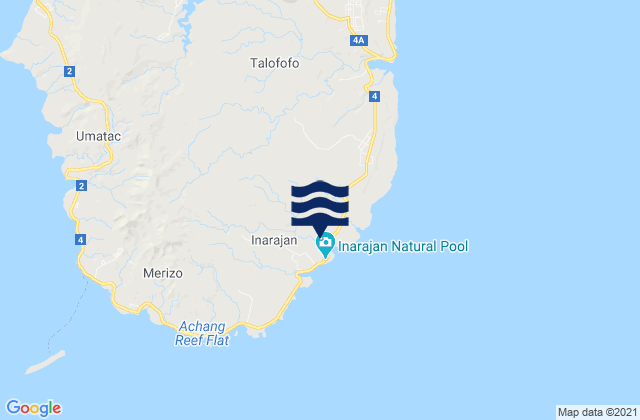 Mapa de mareas Inarajan Municipality, Guam
