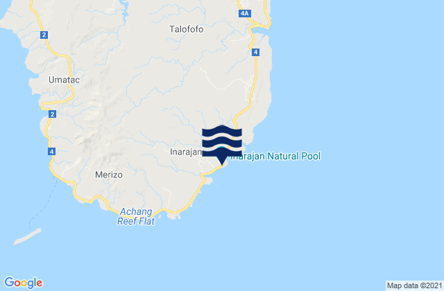 Mapa de mareas Inarajan Village, Guam