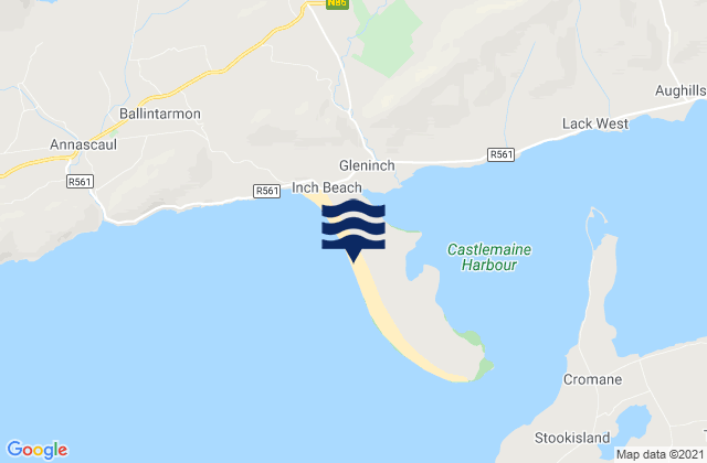 Mapa de mareas Inch beach, Ireland