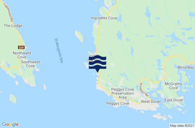 Mapa de mareas Indian Harbour, Canada