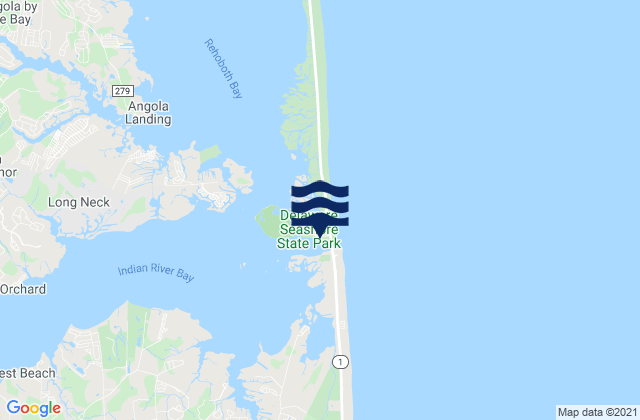 Mapa de mareas Indian River Inlet (USCG Station), United States