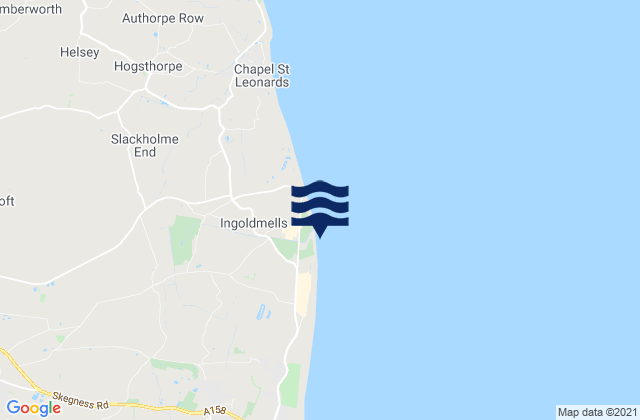 Mapa de mareas Ingoldmells Beach, United Kingdom
