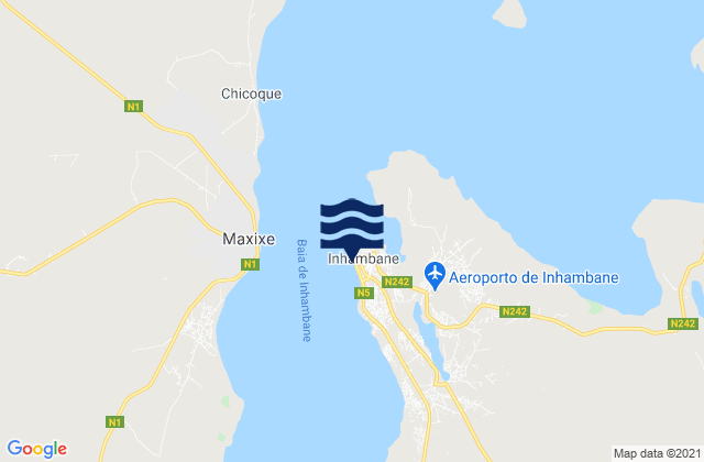 Mapa de mareas Inhambane, Mozambique