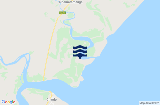Mapa de mareas Inhamiara, Mozambique