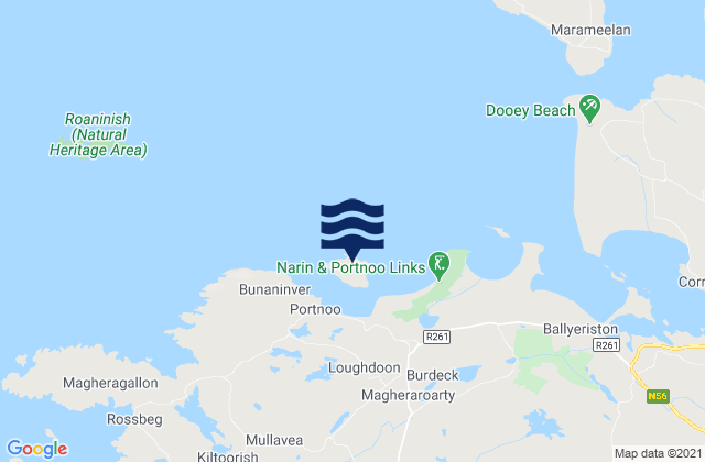 Mapa de mareas Inishkeel, Ireland