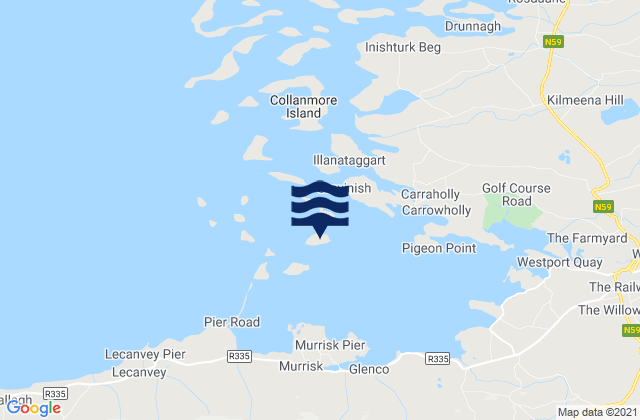 Mapa de mareas Inishraher, Ireland
