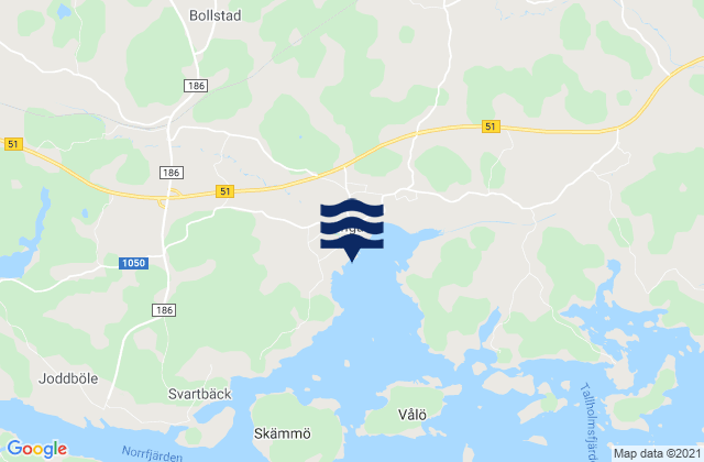 Mapa de mareas Inkoo, Finland