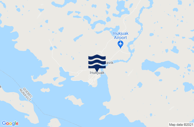 Mapa de mareas Inoucdjouac, Canada
