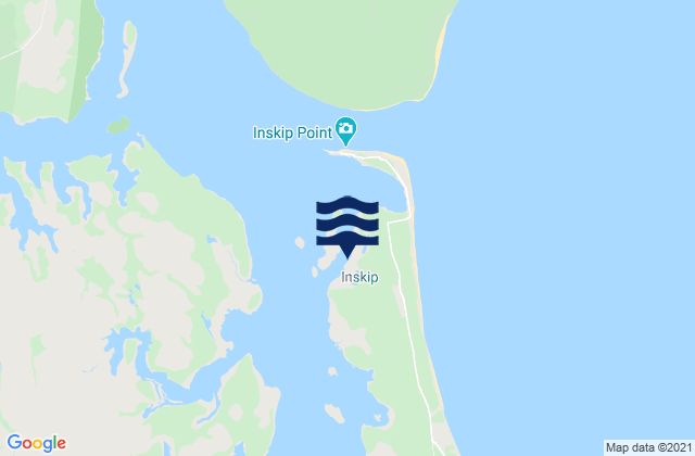 Mapa de mareas Inskip Point, Australia
